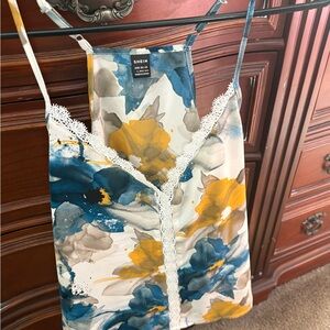 SHEIN Multicolor Floral Lace Trim Camisole